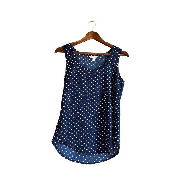 Charming Charlie heart polkadot  tank‎ top size ￼small - Picture 1 of 5